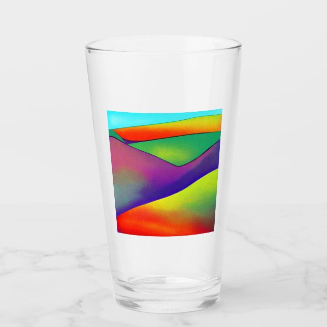 Bold Rainbow Hills Glass (Front)