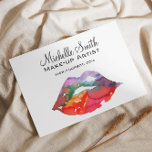 Bold Rainbow Lips Watercolor Drawing Beauty Makeup<br><div class="desc">This vibrant watercolor drawing of rainbow lips captures a playful, bold aesthetic with a modern twist. The gradient of colours flows seamlessly across the lips, evoking a sense of creativity and individuality. The fluid, artistic brushstrokes bring a fresh, energetic feel, making this design ideal for beauty, fashion, and lifestyle businesses...</div>