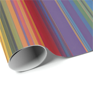 Bold Rainbow Stripe Gift Wrap – Vibrant