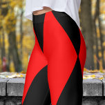 Bold Red and Black Harlequin Check Pattern Leggings<br><div class="desc">Fashion Forward: Unleash your bold side with these Harlequin leggings! The colourful, geometric pattern brings an exciting touch of modern style to any outfit, making them perfect for casual days or when you want to stand out. Stylish, comfortable, and sure to turn heads—grab your pair today and rock the look!...</div>