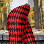 Bold Red and Black Harlequin Check Pattern Leggings<br><div class="desc">Bold and Vibrant: Make a statement with these eye-catching Harlequin leggings! Featuring a dynamic, colourful pattern, they’re the perfect combination of modern flair and playful energy. Whether you’re out on a casual day or dressing to impress, these leggings will keep you comfortable while turning heads. Don’t wait—grab yours and elevate...</div>