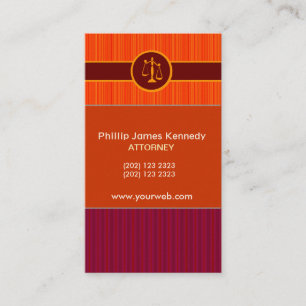 Bold Red Attorney W/ Appointment Card