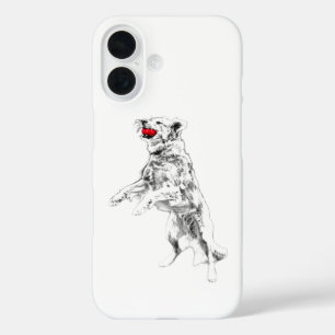 Bold Red, Autumn Motion iPhone 16 Case