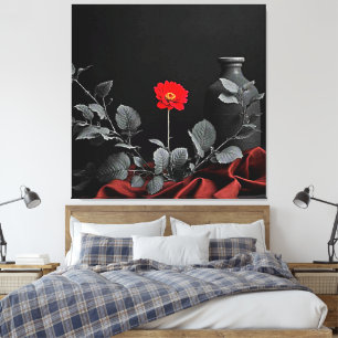 Bold Red Awakening Canvas Print