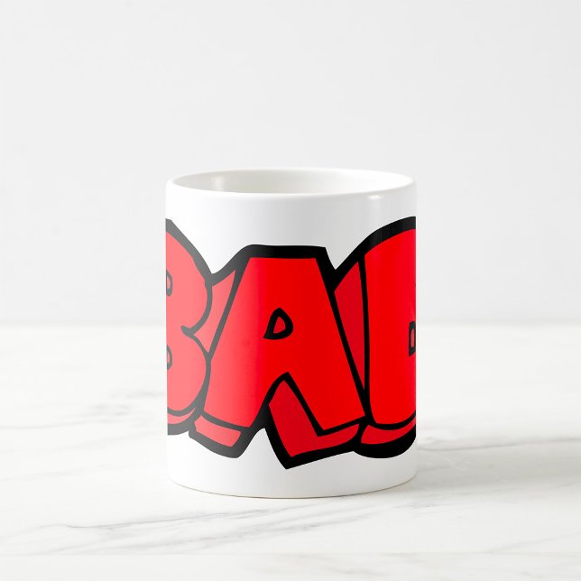 Bold Red Bad Graffiti Style Text Coffee Mug (Creator Uploaded)