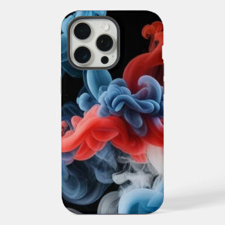 Bold Red Blue Smoke Art – Phone Case