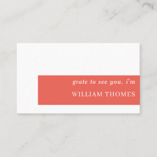 Bold Red Colorblock Minimal Business Style Card
