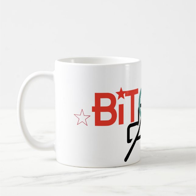 "Bold Red Green Bitcoin Bull Market Design" Coffee Mug (Left)