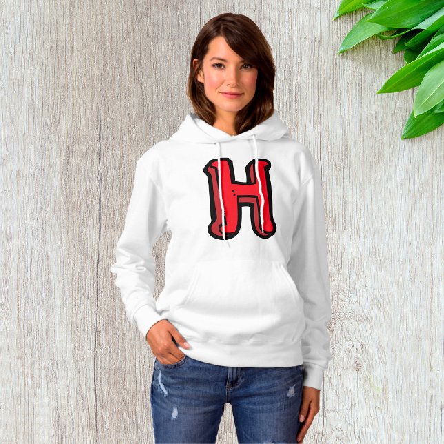 Bold Red Letter H Fun Alphabet Hoodie (Creator Uploaded)