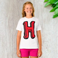Bold Red Letter H Fun Alphabet