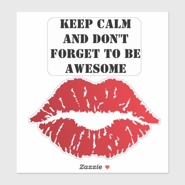 Bold Red Lips Aesthetic (Sheet)