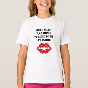 Bold Red Lips Aesthetic T-Shirt