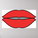 Bold Red Lips Pop Art Poster<br><div class="desc">Add a bold pop of colour to your space with this vibrant poster featuring big, bright red lips! This eye-catching graphic makes a statement with its vivid colour and striking design, perfect for adding a touch of sass and personality to any room. Ideal for modern interiors, bedrooms, or creative spaces,...</div>