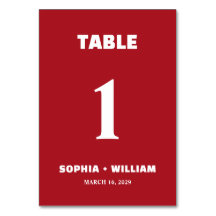 Bold Red Modern Typography Wedding