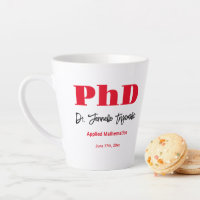 Bold Red Name PhD Graduation