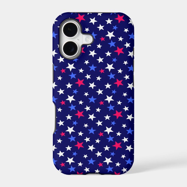 Bold Red, Patriotic Blue, and White Stars  (Back)