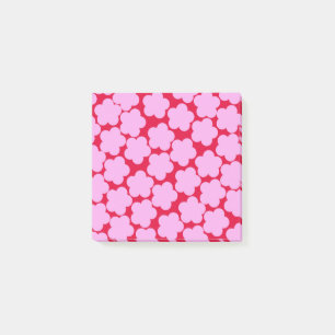Bold Red & Pink Whimsical Flower Spring & Summer Post-it Notes