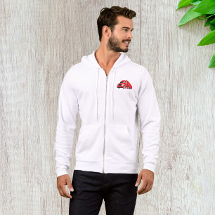 Bold Red Semi-Truck Big Rig Trucker Hoodie