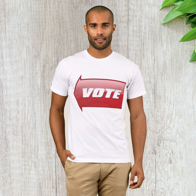 Bold Red Vote Arrow Sign Election Campaign Voting  T-Shirt (Creator Uploaded)