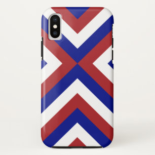 Bold Red, White, and Blue Chevrons Case-Mate iPhone Case
