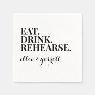 Bold Rehearsal Dinner Napkin