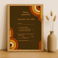 Bold Retro 1970s Wedding