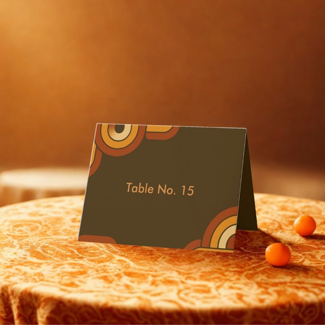 Bold Retro 1970s Wedding table number (Creator Uploaded)