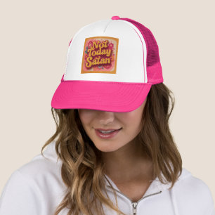 Bold Retro 70s Psychedelic Graphic Trucker Hat