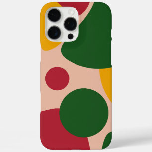 Bold Retro Abstract Shapes Pattern iPhone 16 Pro Max Case
