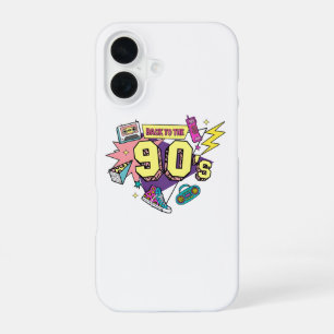 Bold Retro Back to the 90s Art iPhone 16 Case