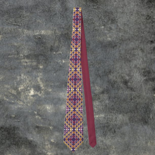 Bold Retro Circles Necktie   Mid-Century Modern