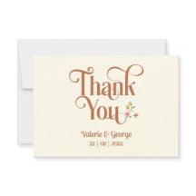 Bold Retro Earthy Tones | Thank You Card