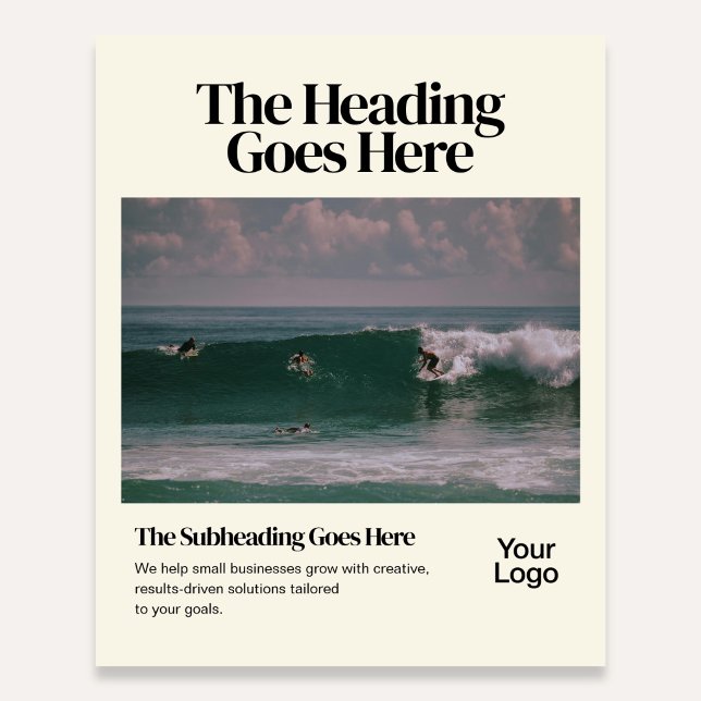 Bold Retro Editorial Photo Business Flyer (Creator Uploaded)