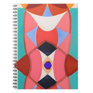 Bold Retro Geometric Kaleidoscope Art Notebook