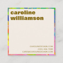 Bold Retro Name Colourful Abstract Paint Creative