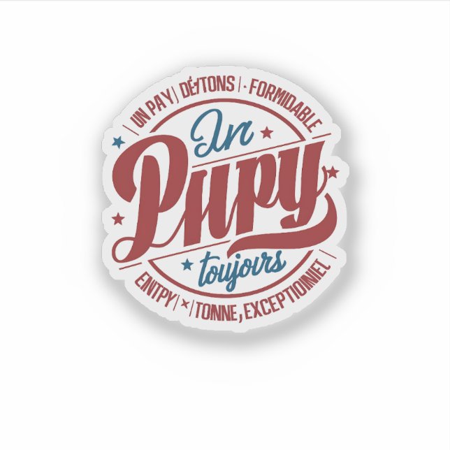 Bold Retro Papy Circle Typography (Front)