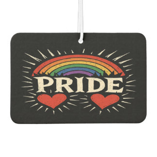 Bold Retro PRIDE Rainbow Car Air Freshener