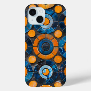 Bold Retro Rings and Dots Pattern Phone Case