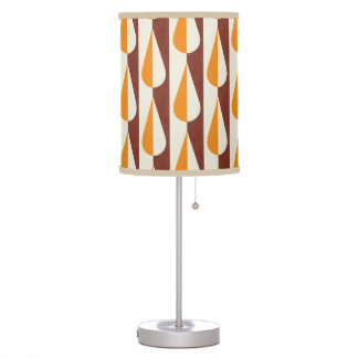 Bold retro water drop orange desk lamp