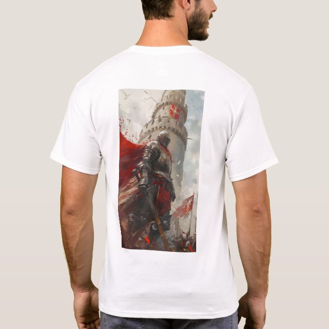 Bold Richard I Lionheart Artwork T-Shirt (Back)