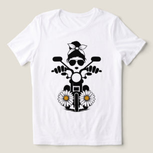 Bold Rider Women’s Abstract Motorcycle T‑Shirt Tri-Blend Shirt