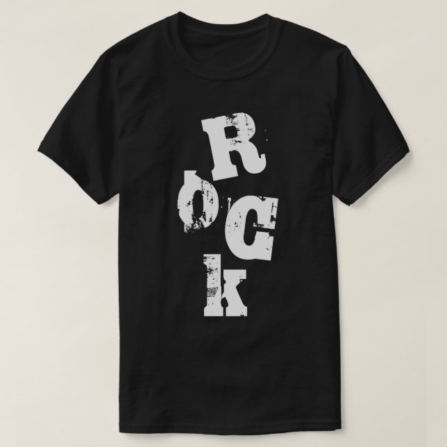 bold rock design logo T-Shirt (Design Front)