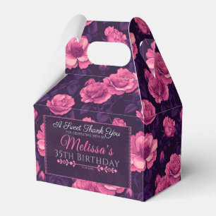 Bold Rose Birthday Favour Box For Boys Birthday