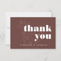 Bold Rustic Brown Floral Line Art Wedding Custom