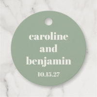 Bold Sage Green Chic Modern Wedding Custom
