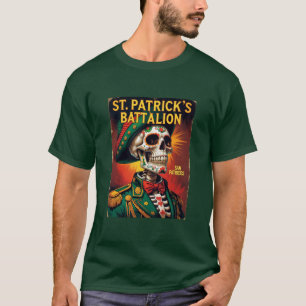 Bold Saint Patricks Battalion San Patricios Skull T-Shirt