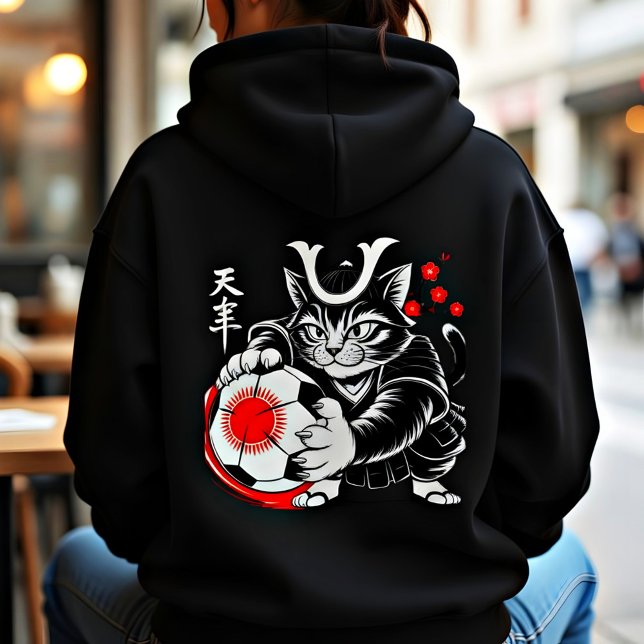 Bold Samurai Cat Hoodie for Women (Creator Uploaded)