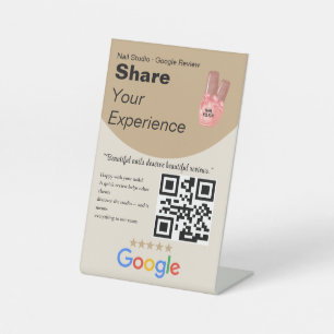 Bold Sand Share Your Experience QR Code Sign 