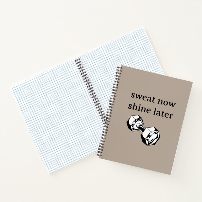 Bold Sans Serif Clean Notebook Journal  (Inside)