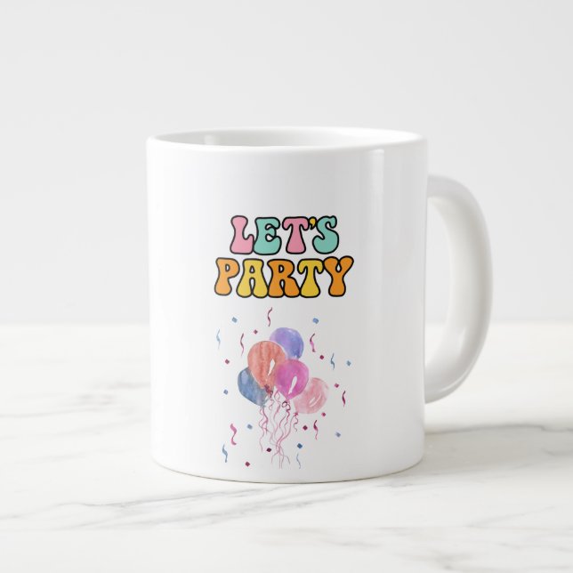 Bold Sans Serif Funny Birthday Coffee Mug (Front Right)